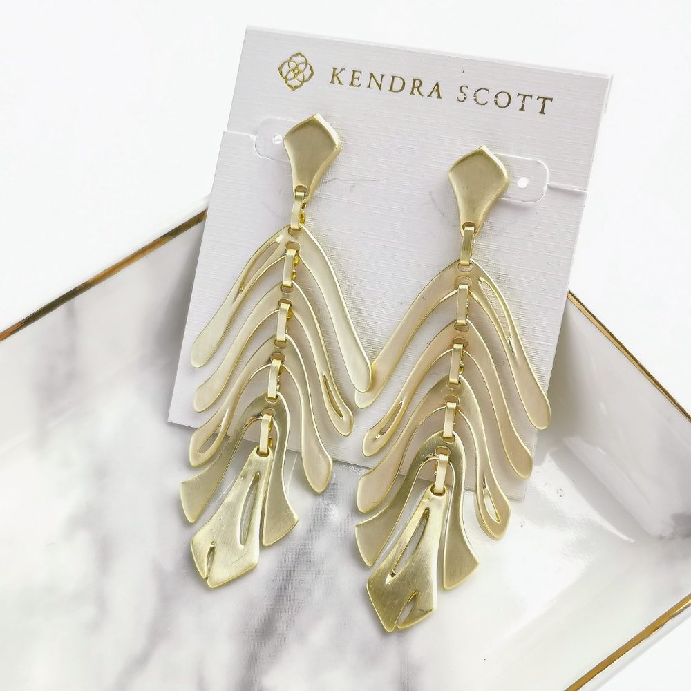 KENDRA SCOTT Luca Gold Statement Earrings